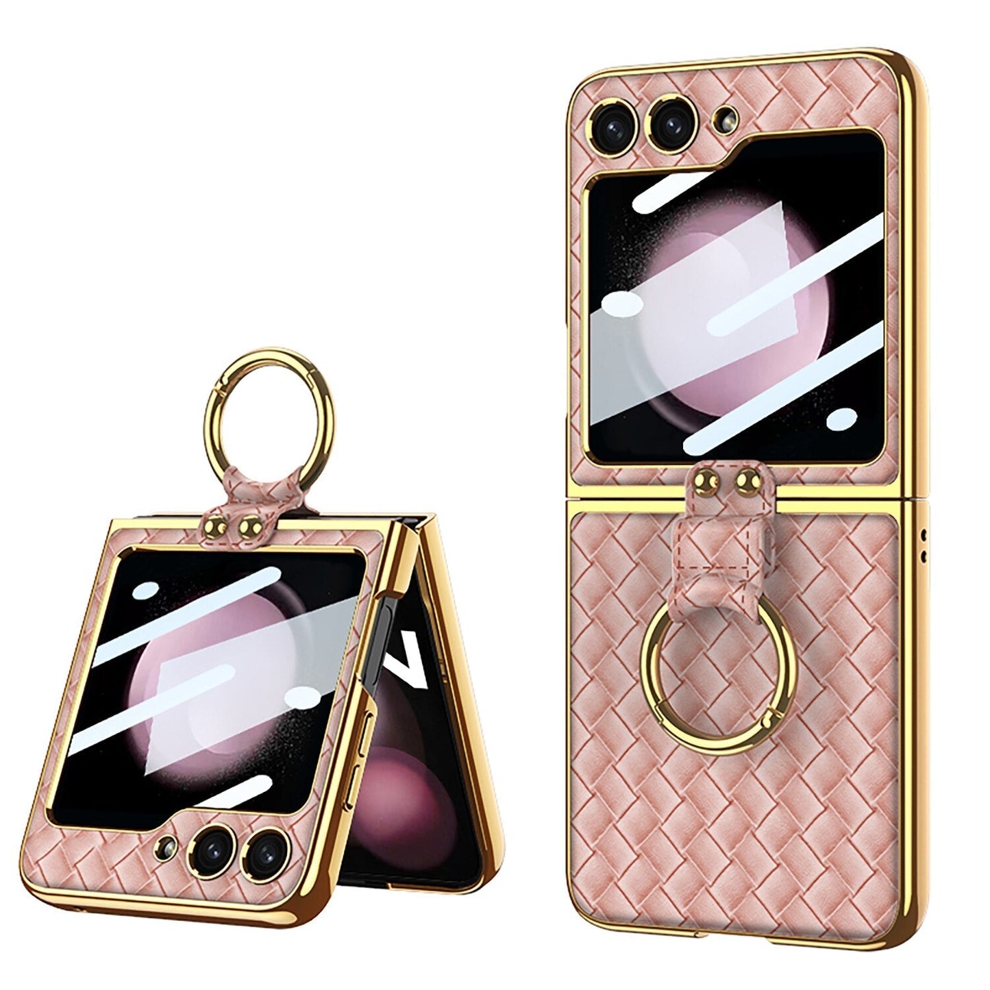 Stylish Ring Stand Case for Samsung Galaxy Z Flip 5