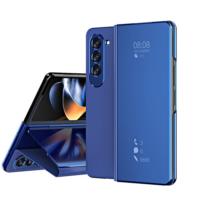 Smart Mirror Clear View Flip Case for Samsung Galaxy Z Fold 5