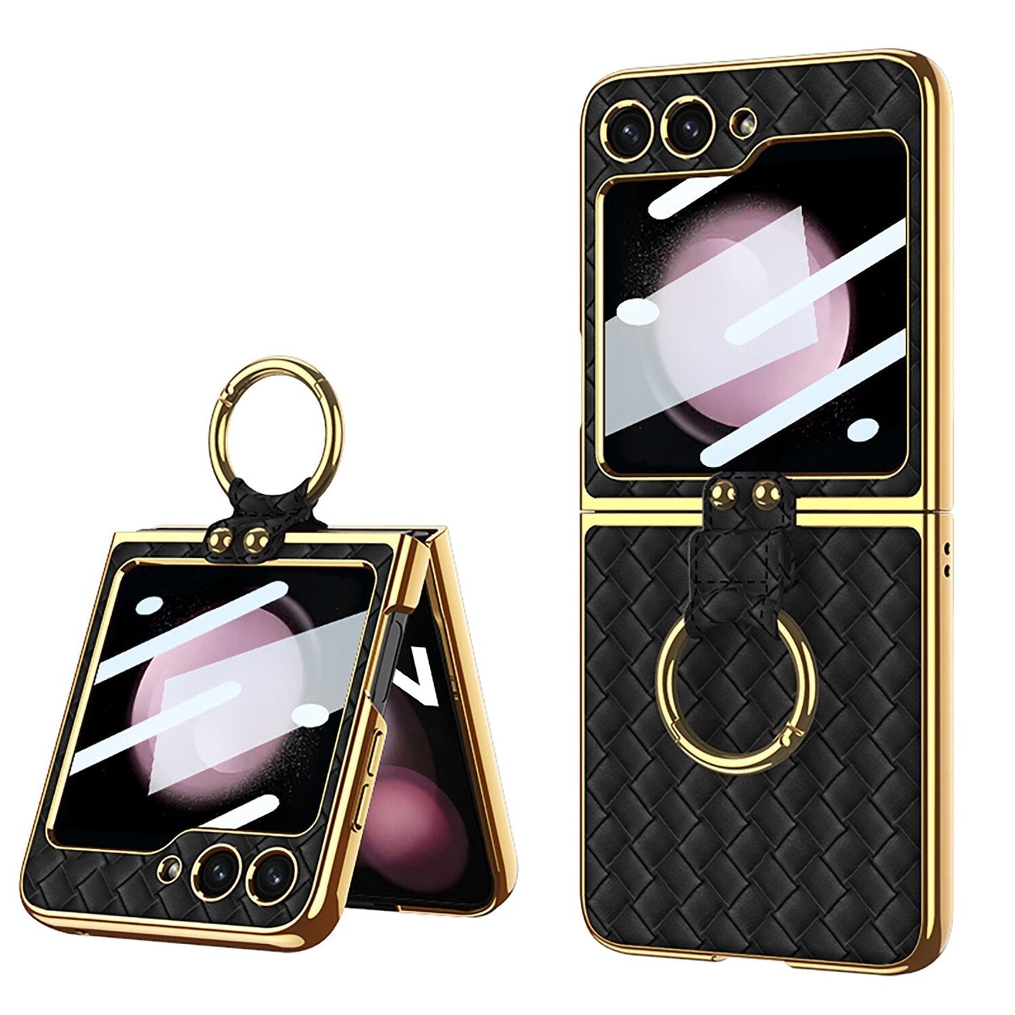 Stylish Ring Stand Case for Samsung Galaxy Z Flip 5