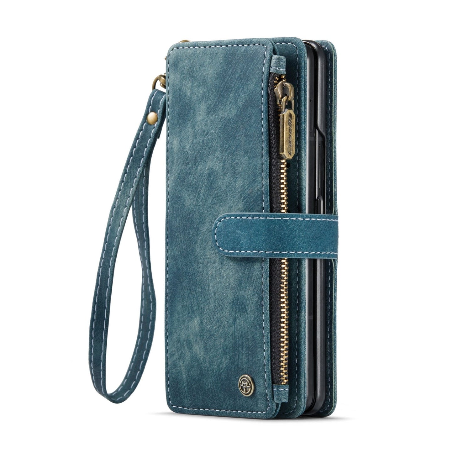 Leather Zipper Wallet Case for Samsung Galaxy Z Fold 5