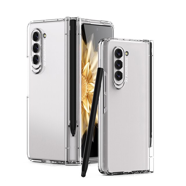 Magnetic Armor Hinge Case with S Pen Holder for Samsung Galaxy Z Fold 5