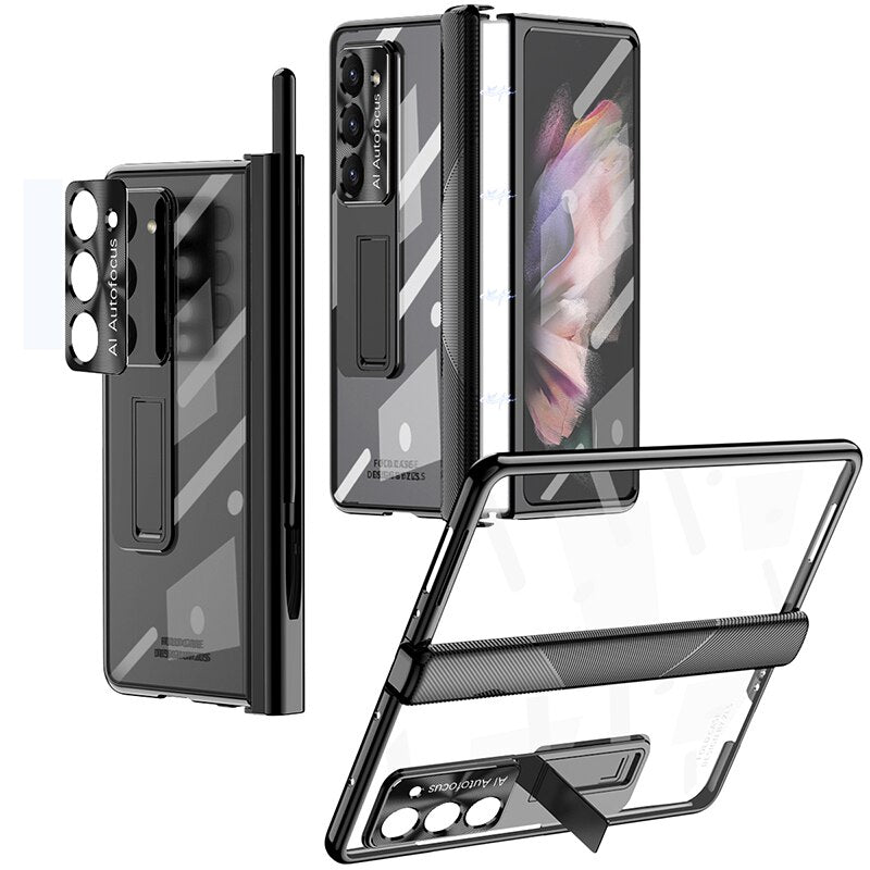 Transparent Kickstand Full Protection Case For Z Fold 5 Series