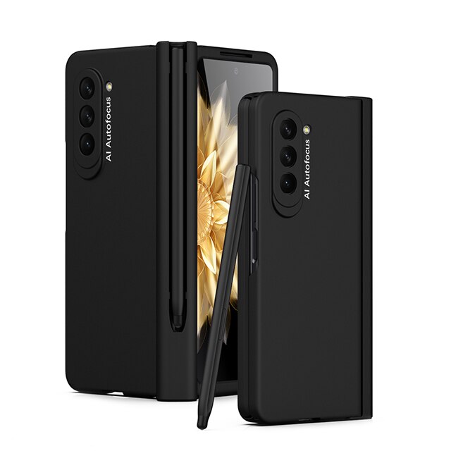 Magnetic Armor Hinge Case with S Pen Holder for Samsung Galaxy Z Fold 5