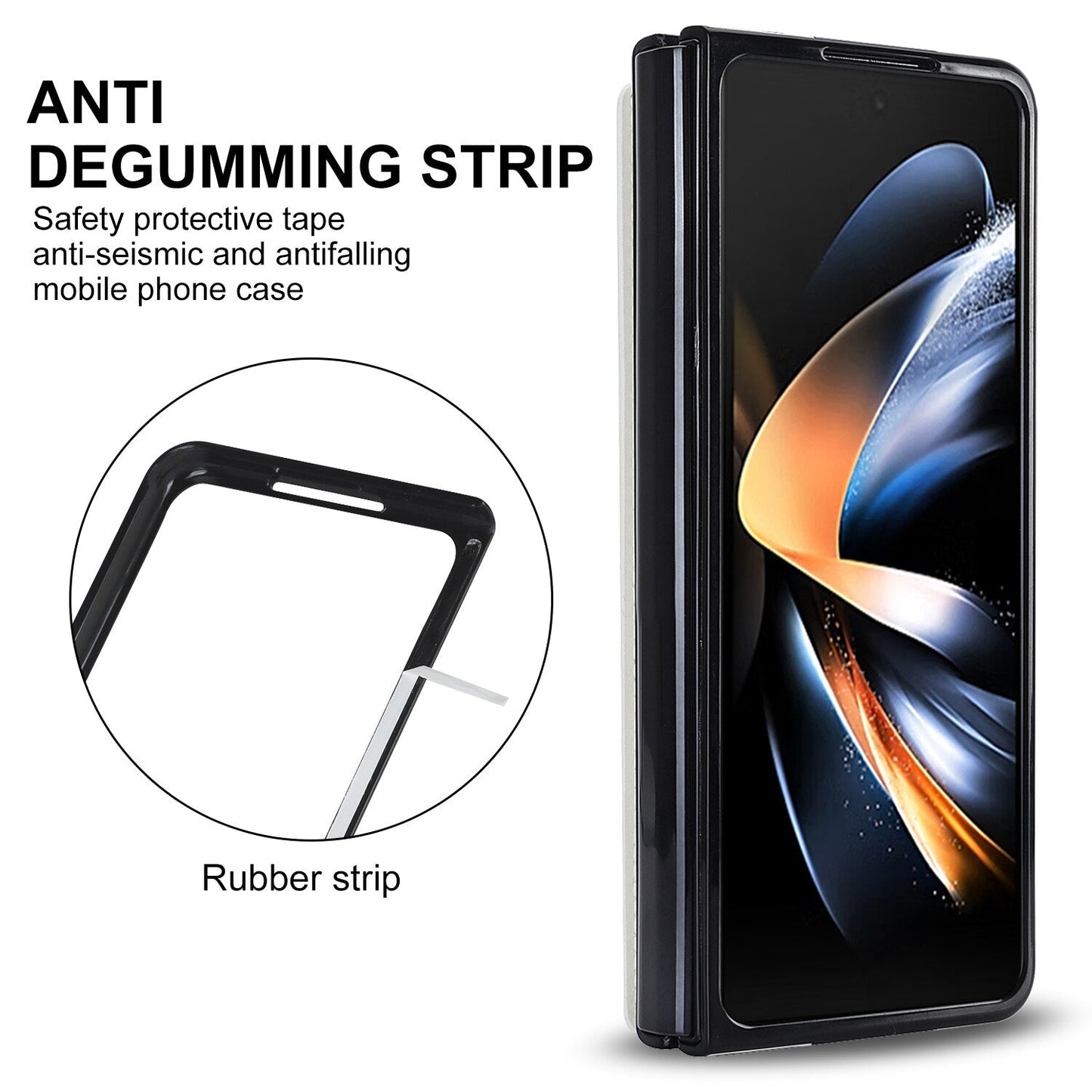 Double Magnetic Button Wallet Case for Samsung Galaxy Z Fold 5