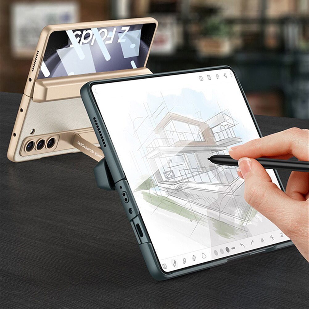 360 Magnetic Slim Bracket Case with Pen Holder For Samsung Galaxy Z Fold 5