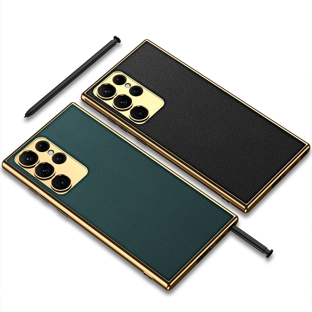 Luxury Ultra-thin leather Case - S23 Series