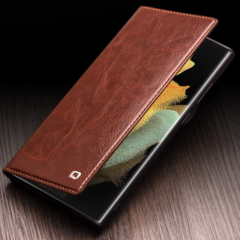 Luxury Leather Card SlotsCase  - S23 Series