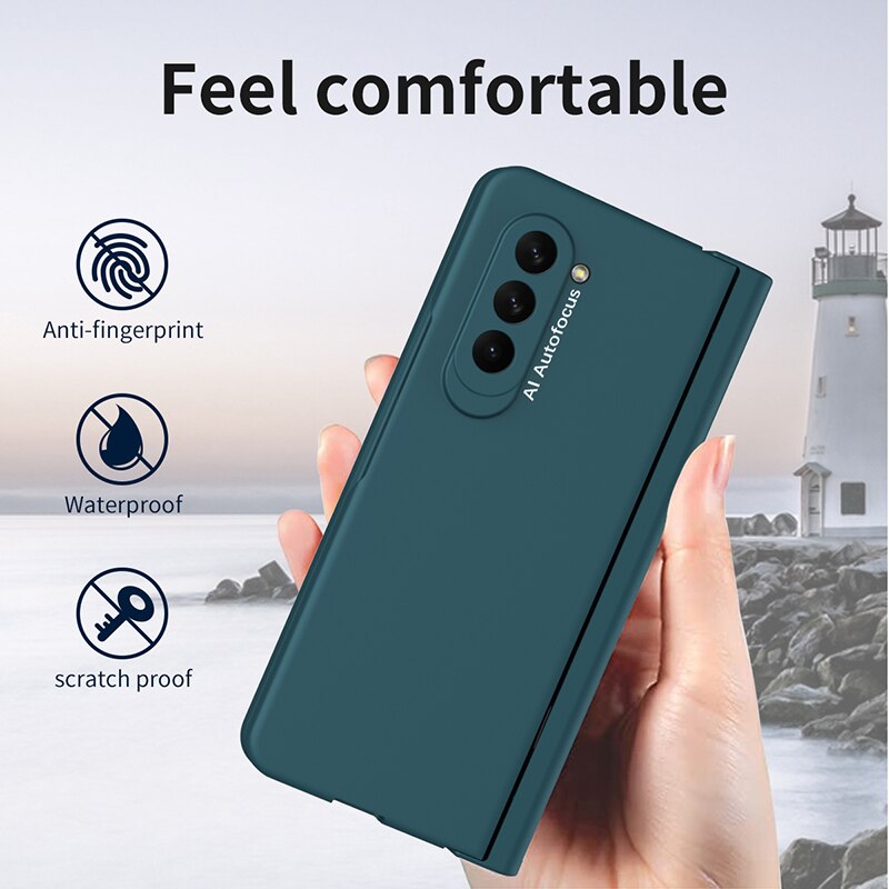 Magnetic Armor Hinge Case with S Pen Holder for Samsung Galaxy Z Fold 5