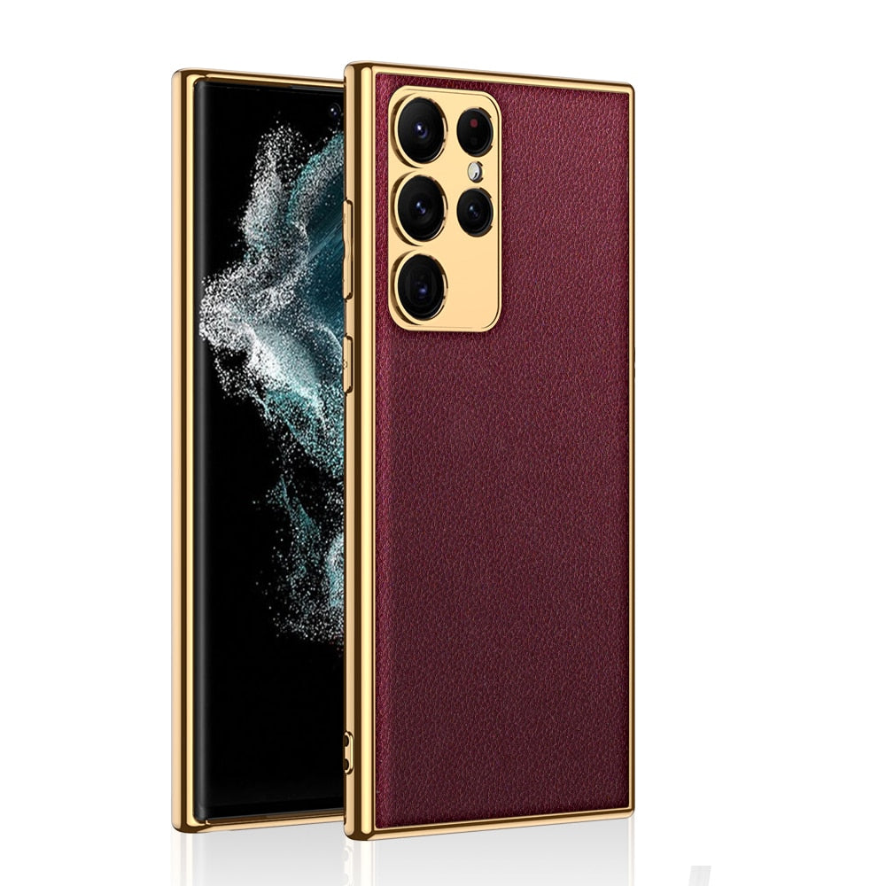 Luxury Ultra-thin leather Case - S23 Series