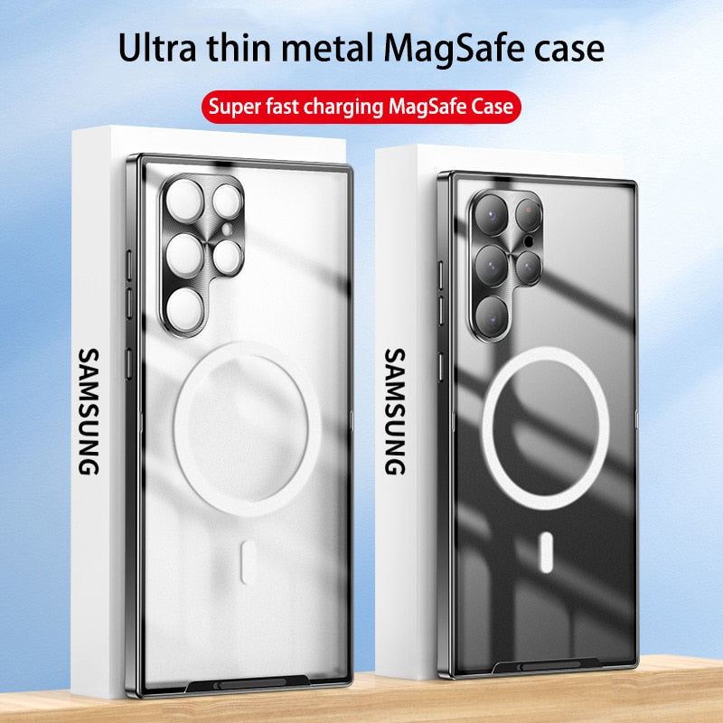 Magnetic Metal Aluminium case For Samsung Galaxy S23 Series