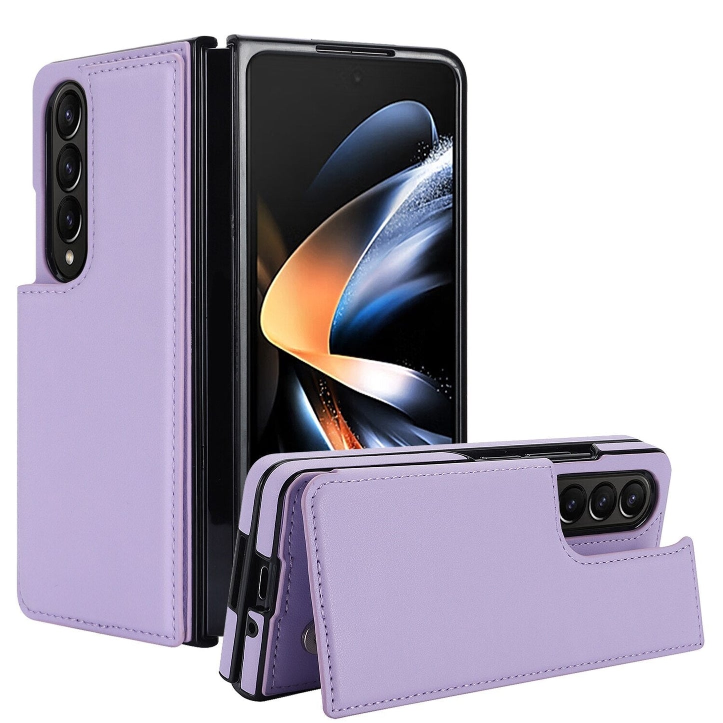 Double Magnetic Button Wallet Case for Samsung Galaxy Z Fold 5