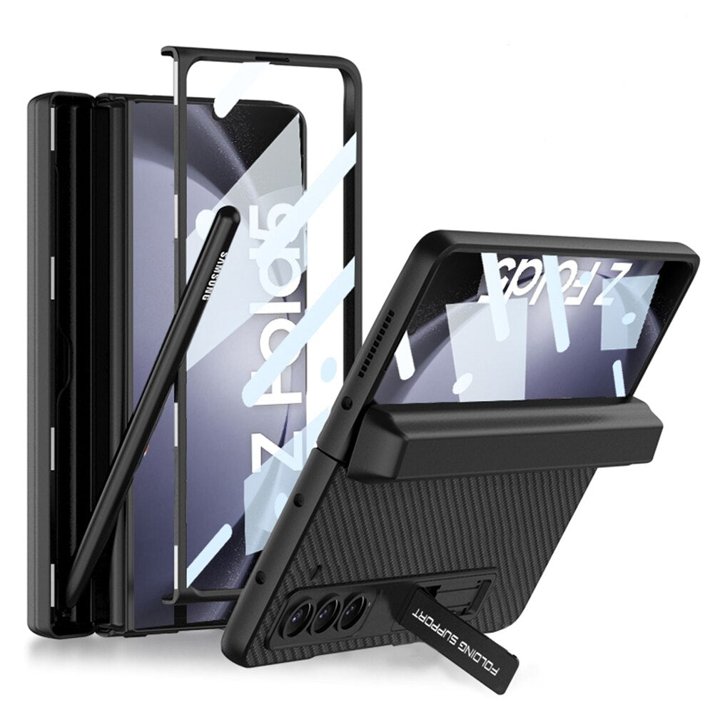 360 Magnetic Slim Bracket Case with Pen Holder For Samsung Galaxy Z Fold 5