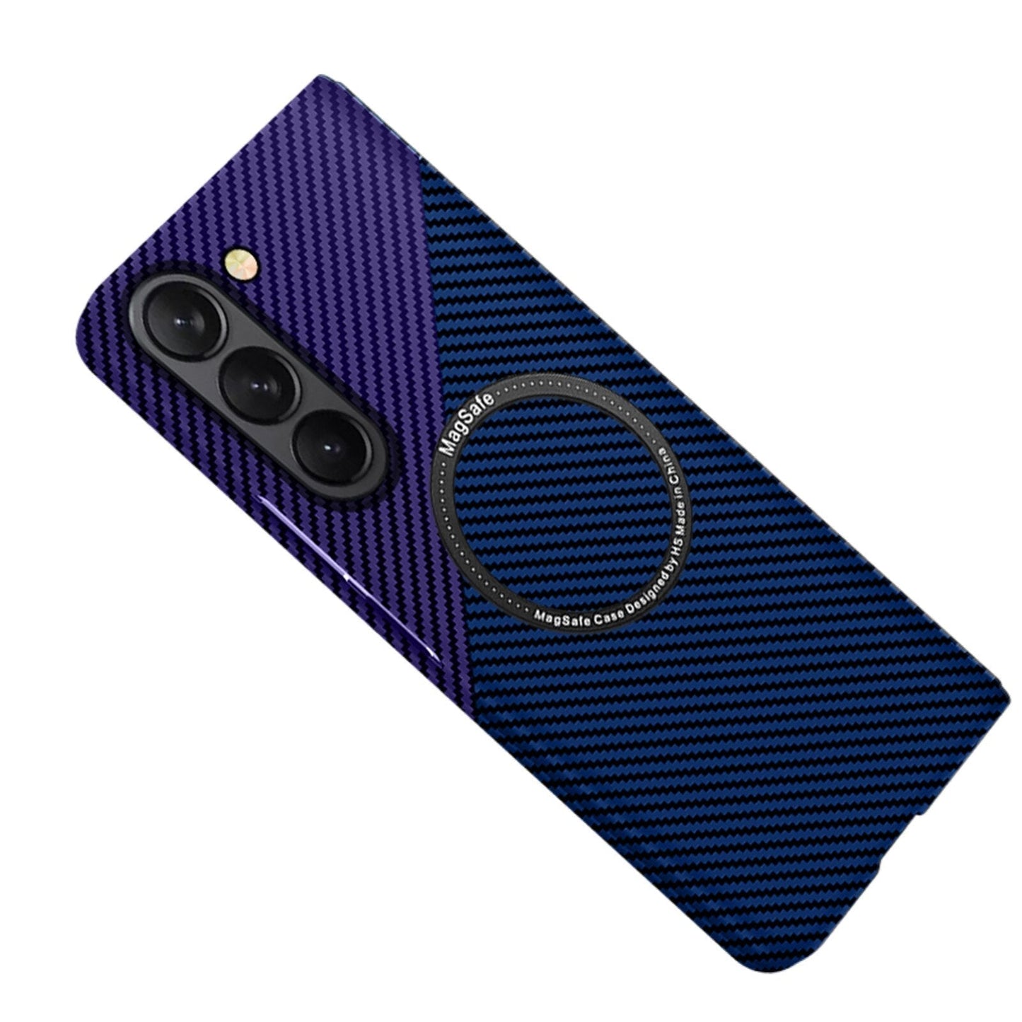 Magsafe Wireless Charging Carbon Fiber Texture Case for Samsung Galaxy Z Fold 5