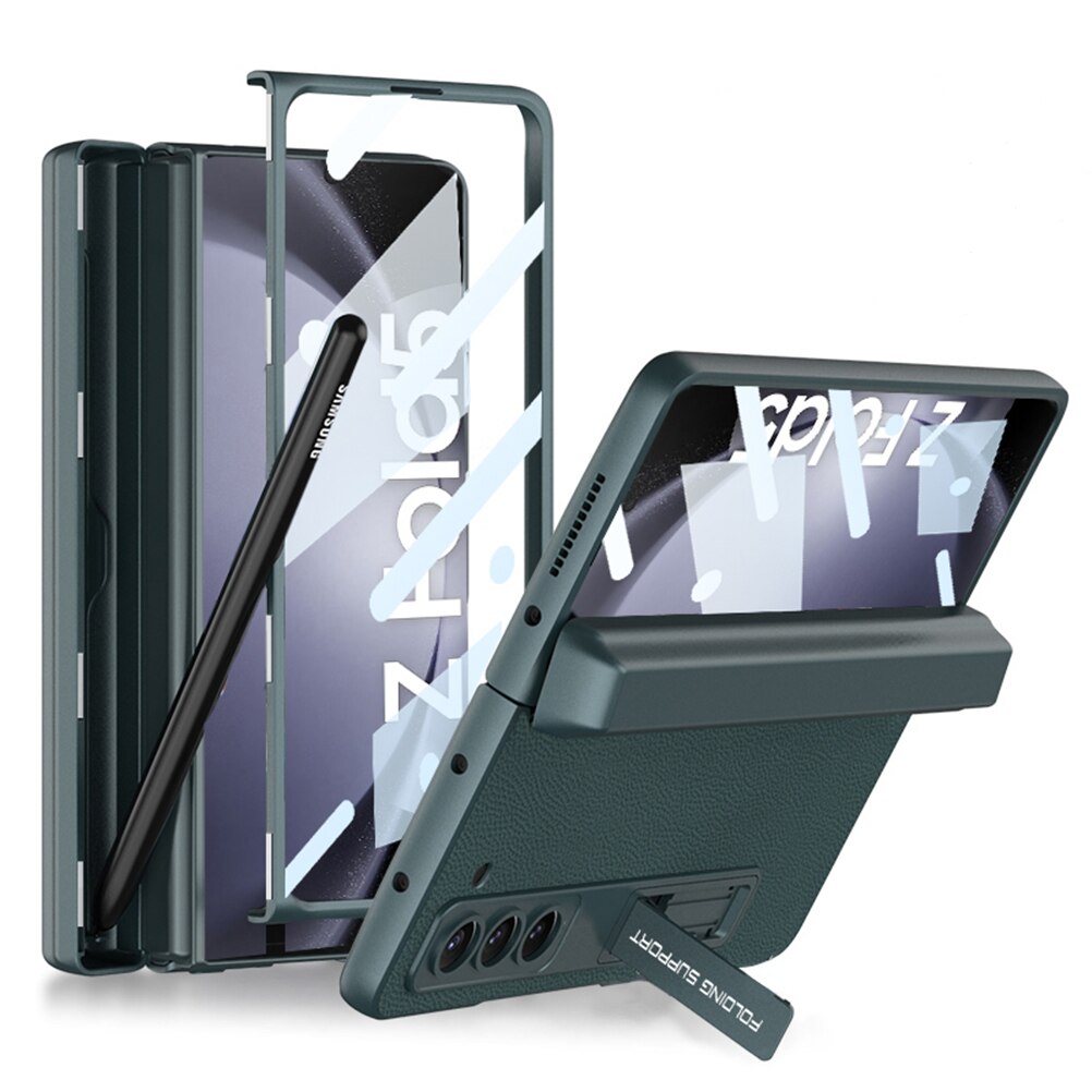 360 Magnetic Slim Bracket Case with Pen Holder For Samsung Galaxy Z Fold 5