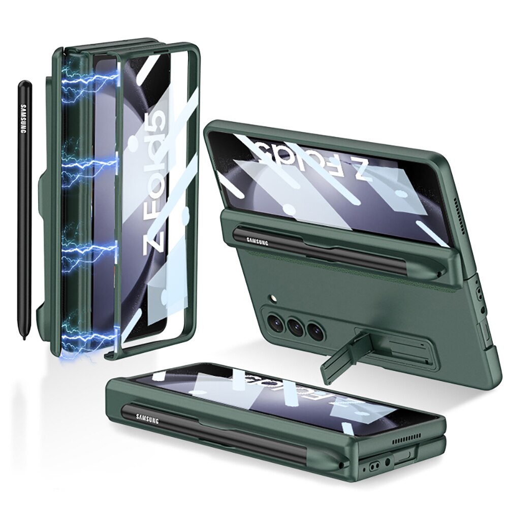 Magnetic Shockproof Matte Case With Bracket & Pen Holder